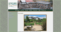 Desktop Screenshot of ecoscapes1.com